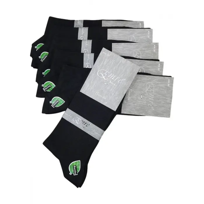 Emre Erkek  Dikişsiz Çorap 100% Pamuk - 12 Adet