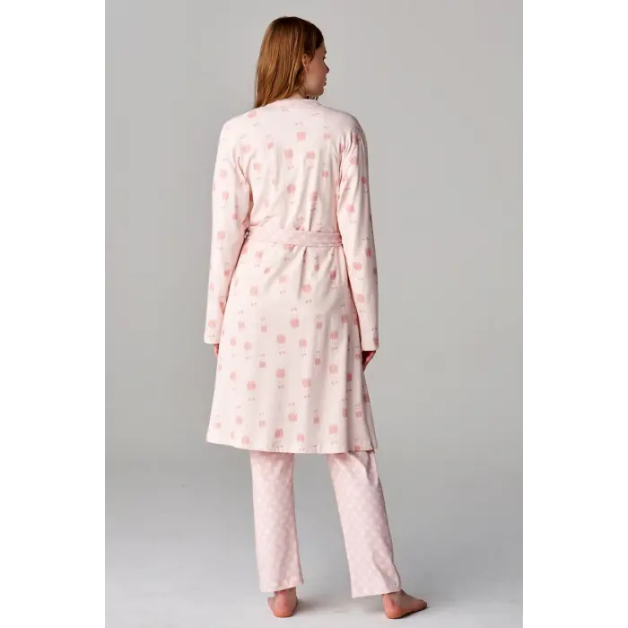 Feyza 4677 3lü Lohusa Pijama Takımı