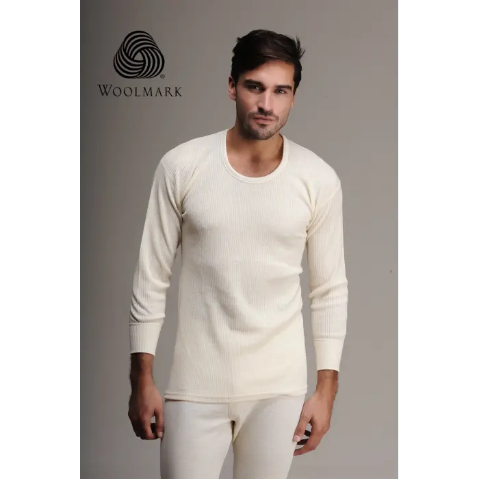 Hasyün 1002 %100 Yün Erkek  Uzun Kol Fanila