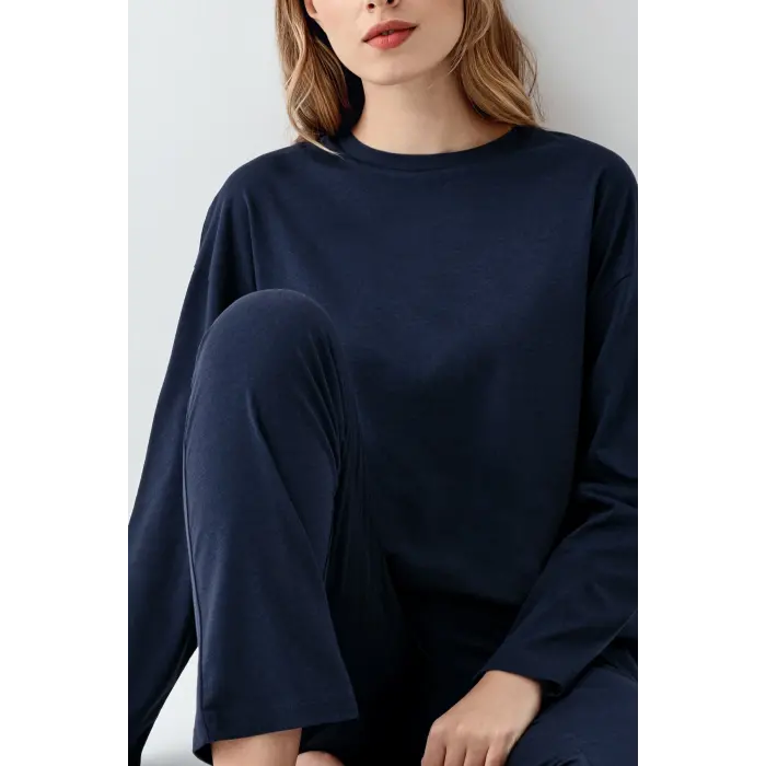 LYYN Arnetta 3407-s Kadın Uzun Kol Pijama Takım