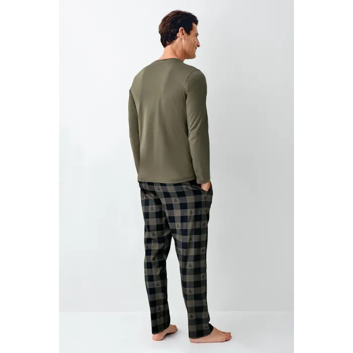 LYYN Arnetta 3500-s Erkek Uzun Kol Pijama Takım