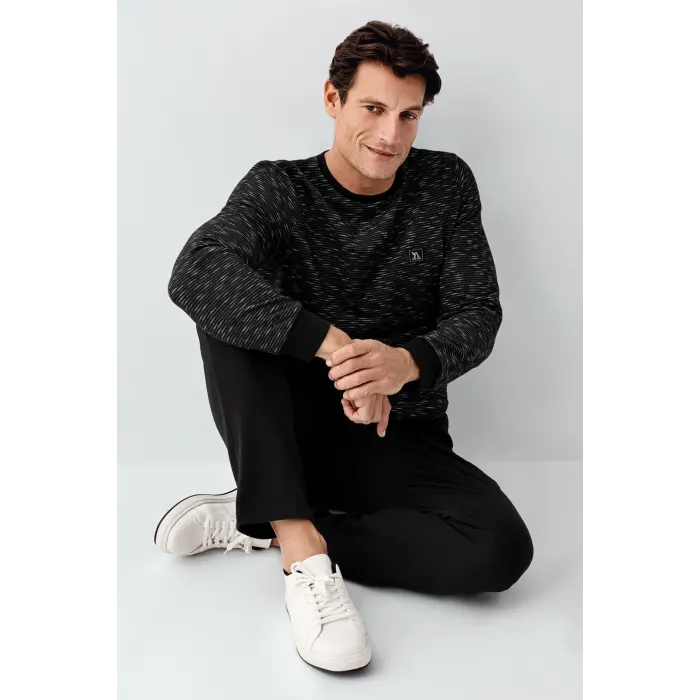 LYYN Arnetta 3504-s Erkek Uzun Kol Pijama Takım