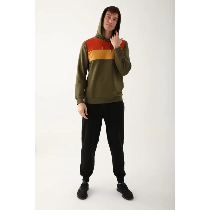 LYYN Arnetta Ar2785-s Erkek Uzun Kol Kapüşonlu Pijama Takımı