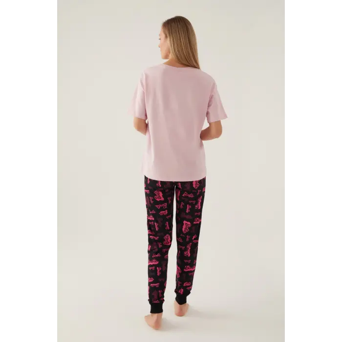 LYYN Barbie L1704-s Kadın Kısa Kol Pijama Takımı