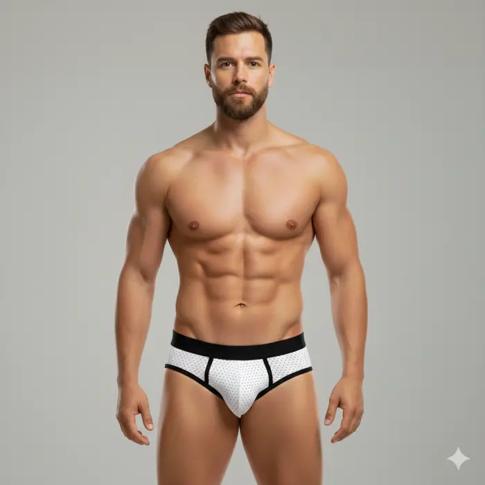 LYYN Erkek Beyaz File Slip İç Giyim