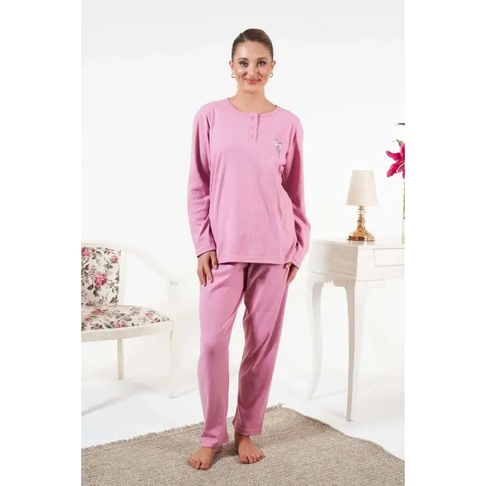 LYYN Estiva 25330 İnterlok Şardonlu Pijama Takımı