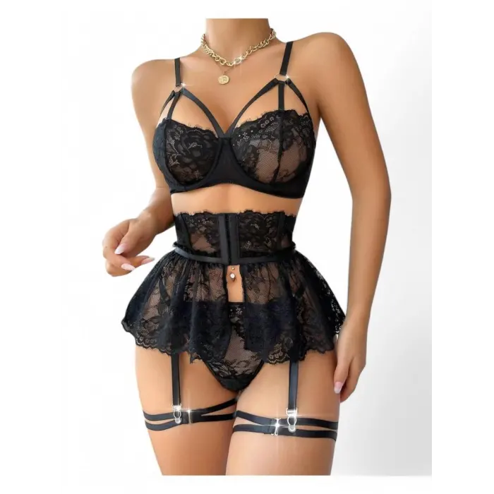 LYYN For Dreams 8493 Dantelli Jartiyer Takım