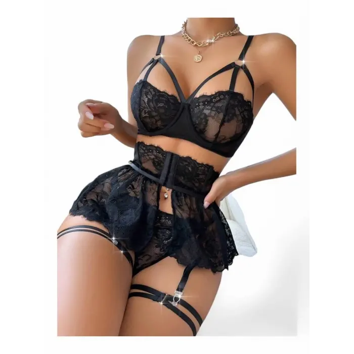 LYYN For Dreams 8493 Dantelli Jartiyer Takım