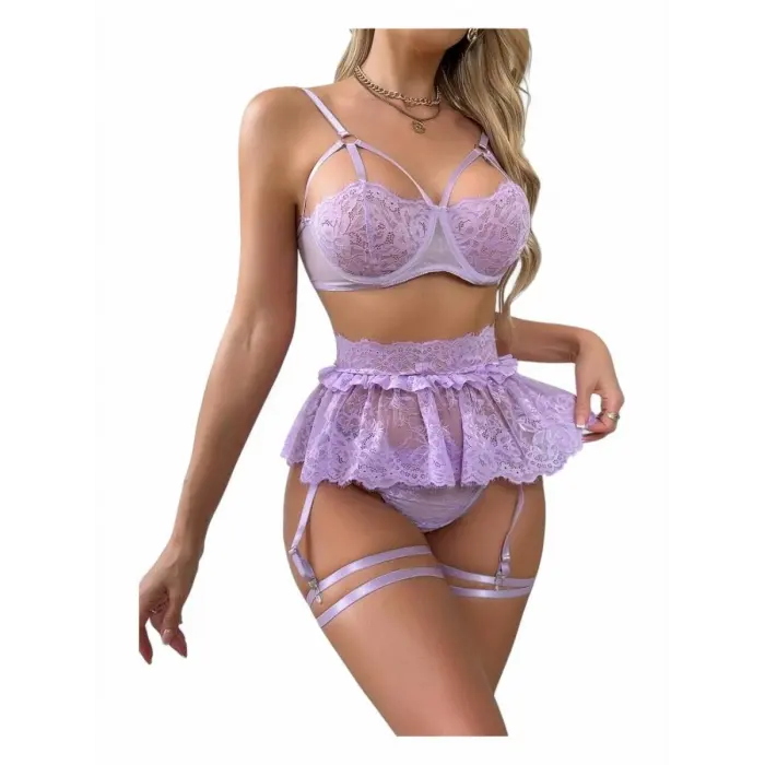 LYYN For Dreams 8493 Dantelli Jartiyer Takım