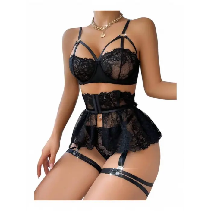 LYYN For Dreams 8493 Dantelli Jartiyer Takım