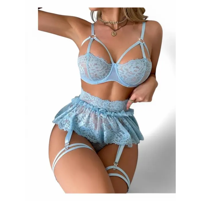 LYYN For Dreams 8493 Dantelli Jartiyer Takım