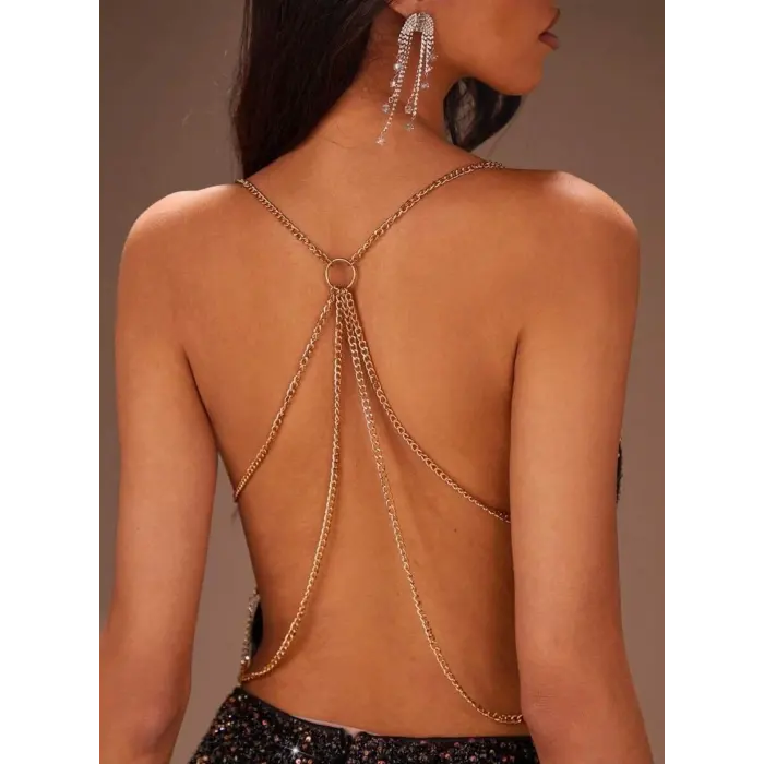 LYYN For Dreams 8614 Pullu Sırt Dekolteli Fantazi Elbise