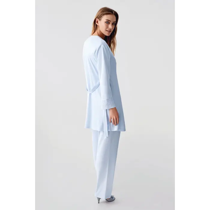 LYYN Freshness 321 Kadın Sabahlıklı Pijama Takımı