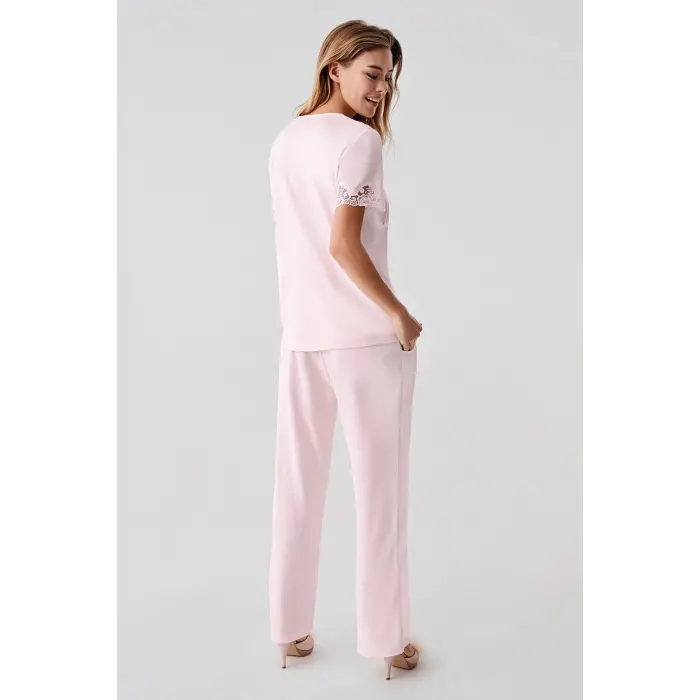 LYYN Freshness 322 Kadın Sabahlıklı Pijama Takımı