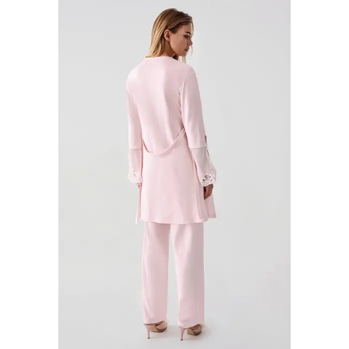 LYYN Freshness 322 Kadın Sabahlıklı Pijama Takımı