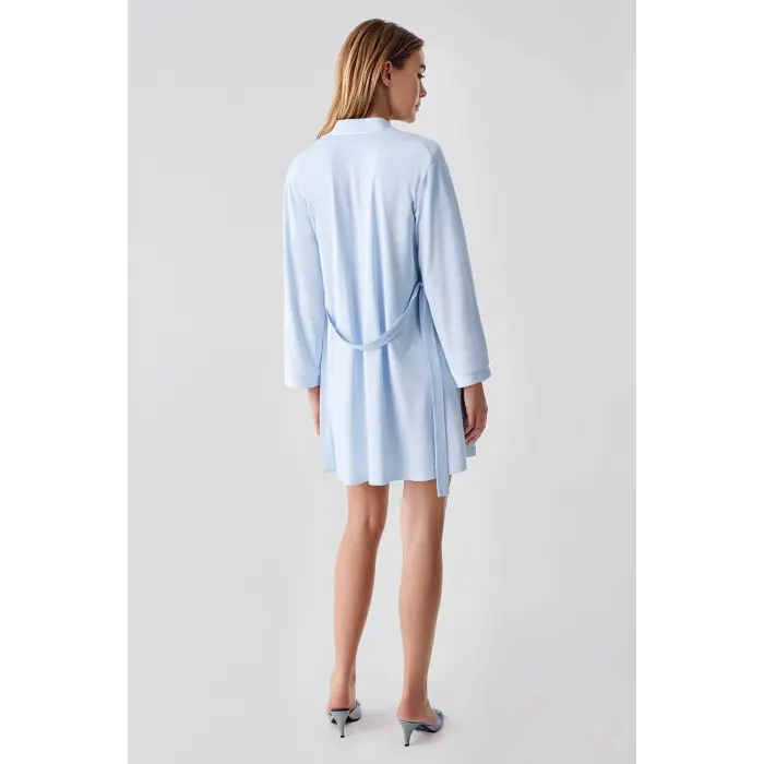 LYYN Freshness 324 Kadın 4lü Sabahlıklı Şorlu Pijama Takımı