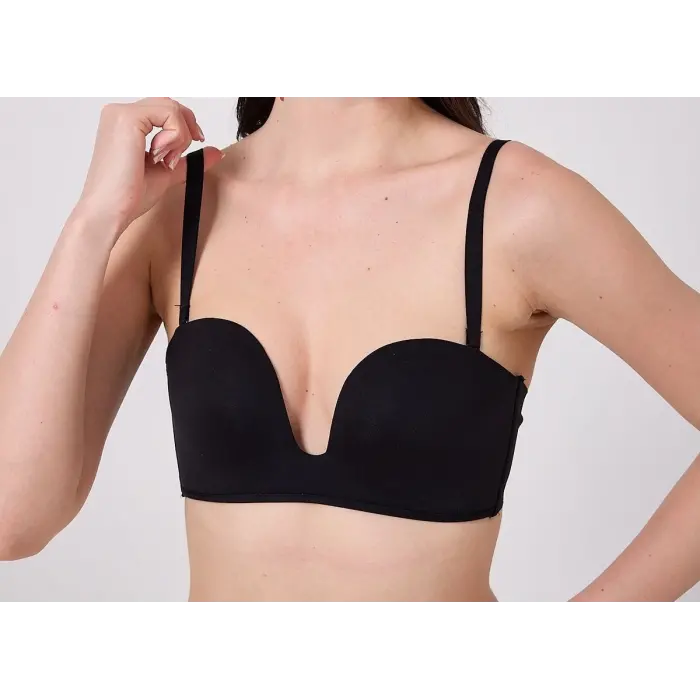 LYYN Freshness Msf05 Destekli V Dekolte Lazer Kesim Sütyen