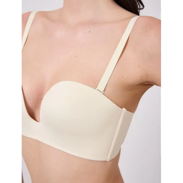 LYYN Freshness Msf05 Destekli V Dekolte Lazer Kesim Sütyen