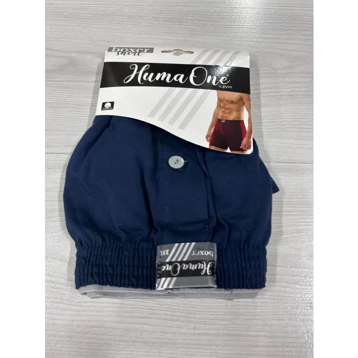 LYYN Huma One Erkek Havlu Bel Düz Boxer Battal Boy 3xl Lacivert Renk