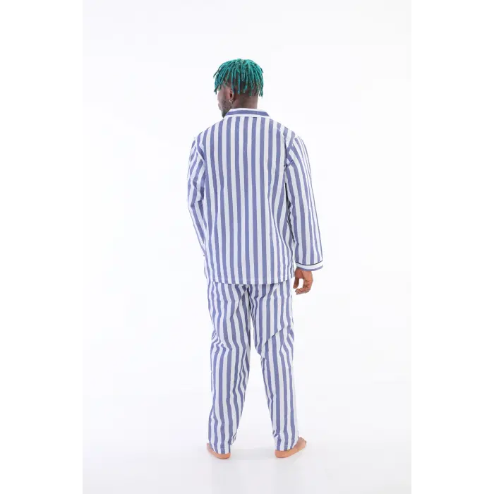 LYYN Kocabey 4007 Uzun Kol Çizgili Gaffur Erkek Pijama Takım