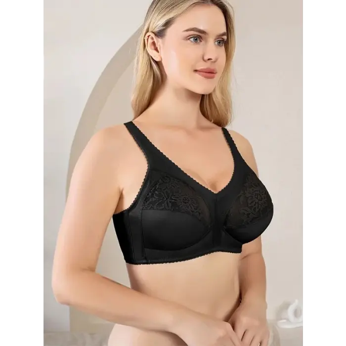 LYYN Nurteks 1060 Kadın Dantel Detaylı Toparlayıcı Sütyen