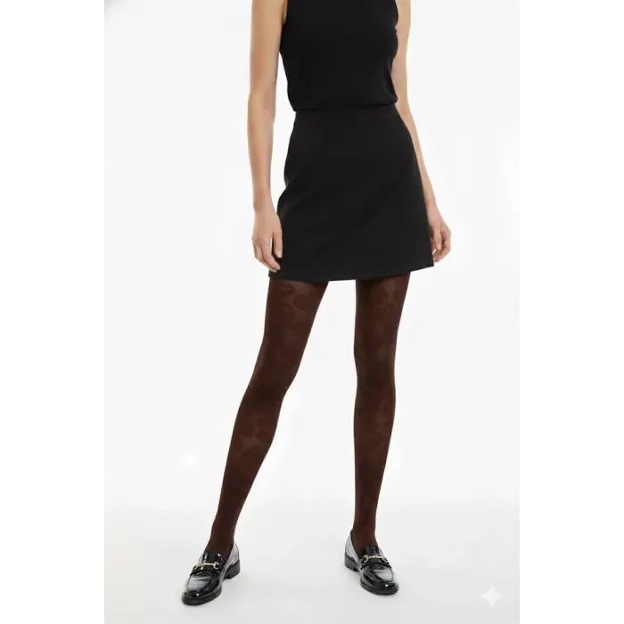 LYYN Penti Şal Kadın Külotlu Çorap