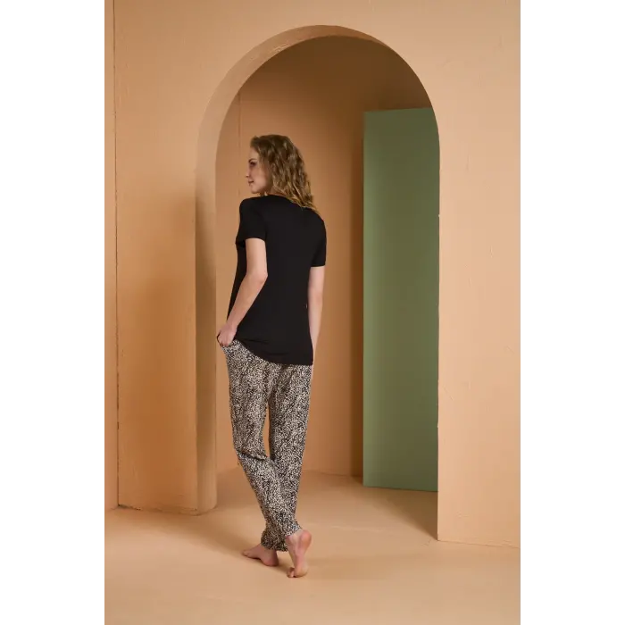 LYYN Pjs 27036 Kadın Kısa Kol Pijama Takımı