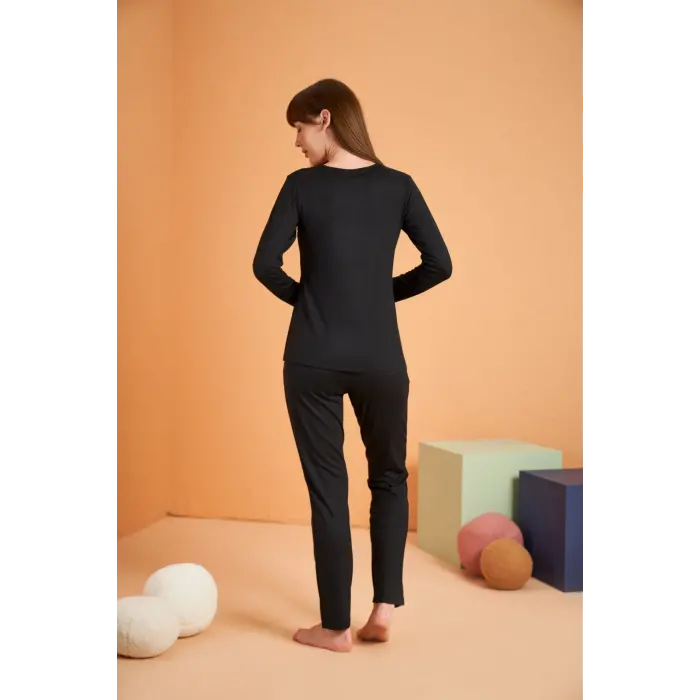 LYYN Pjs 28048 Kadın Patlı Pijama Takım