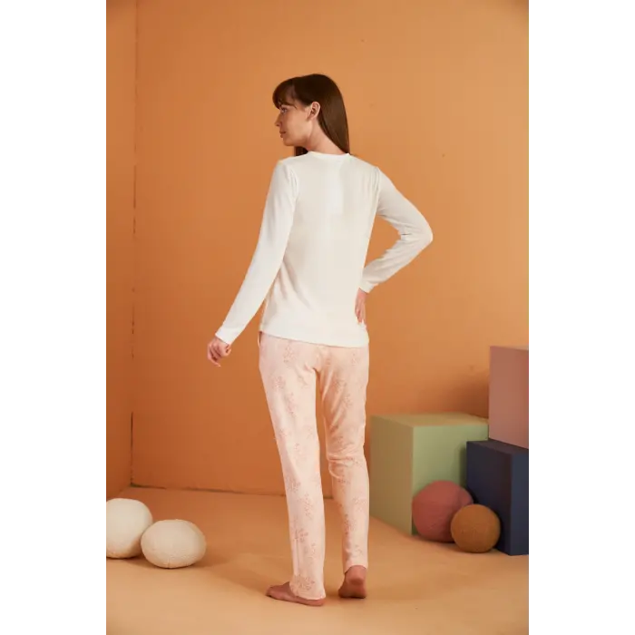 LYYN Pjs 28056 Kadın Patlı Pijama Takım