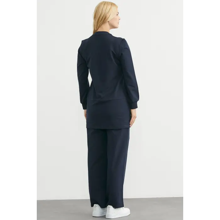 LYYN Sementa 76510 Çıtçıtlı Tunik Boy Eşofman Takım