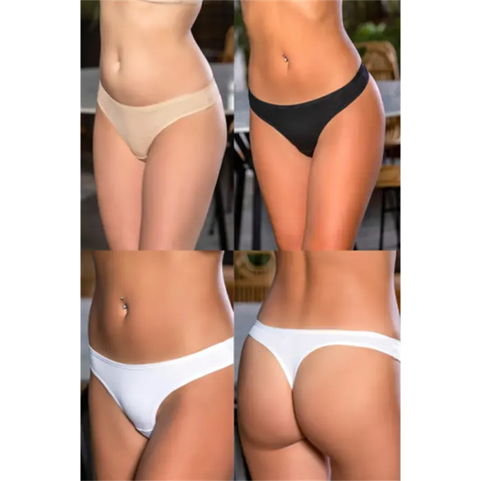 PAMUKLU STRİNG (KARIŞIK) SİYAH-BEYAZ-TEN (MGP2962)