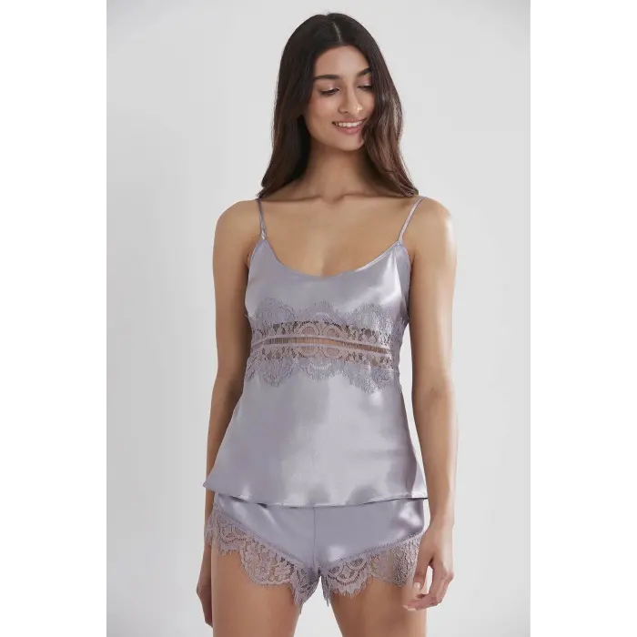 Pierre Cardin 2490 Bayan Sabahlıklı Saten Şort Takım