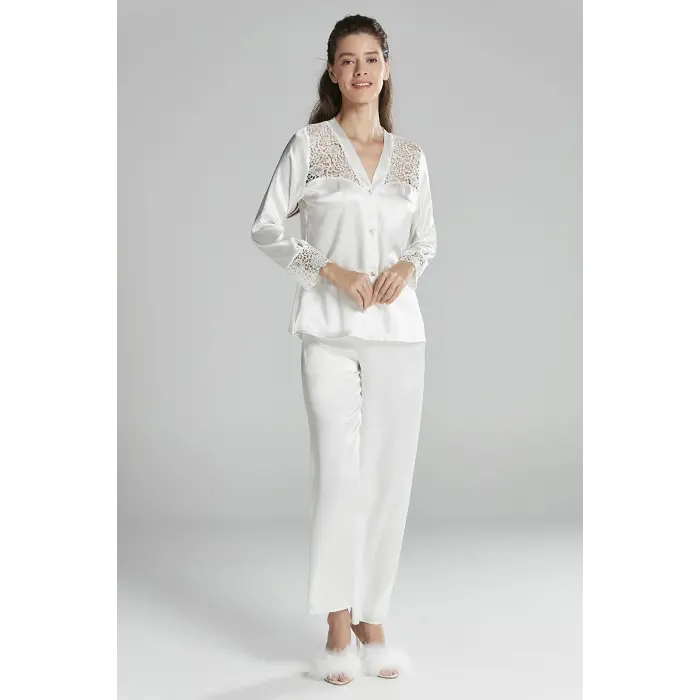 Pierre Cardin 6625 Kısa Gecelikli 6lı İpek Set