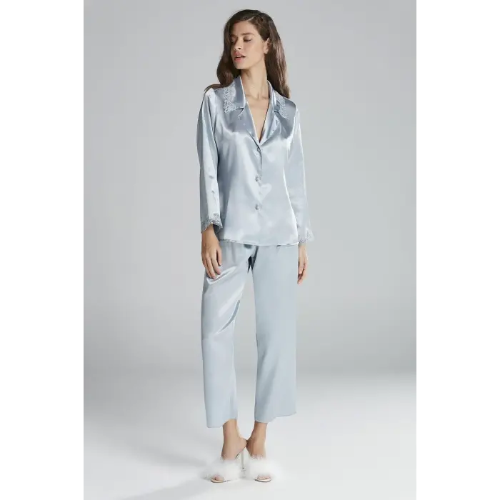 Pierre Cardin 6965 Bayan 6lı Saten Gecelik Sabahlık