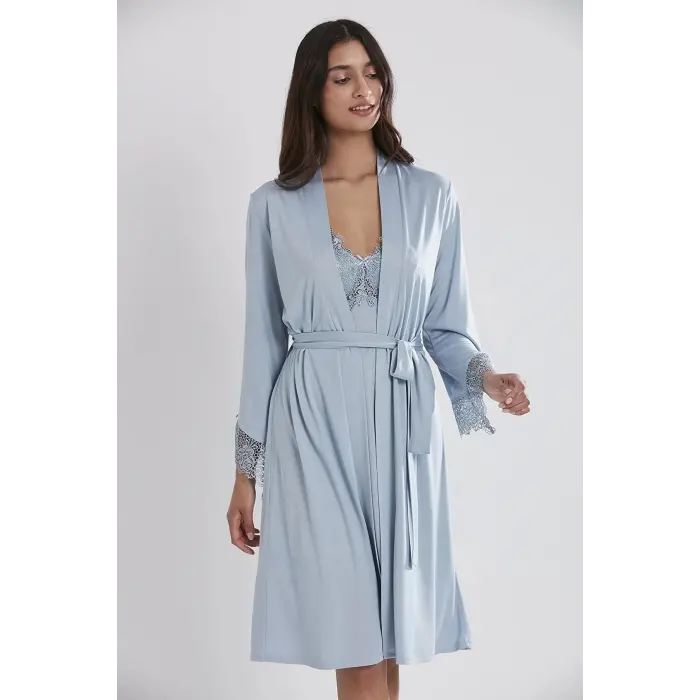 Pierre Cardin P5040 Bayan Penye Gecelik Sabahlık