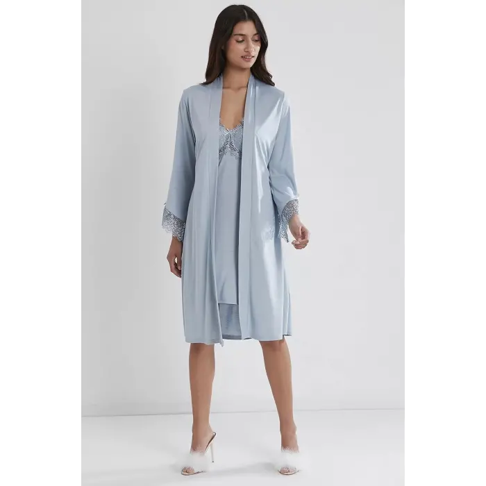 Pierre Cardin P5040 Bayan Penye Gecelik Sabahlık