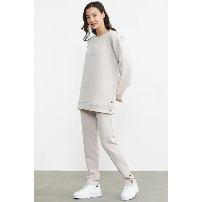 Sementa 76311 Taş Detaylı Rahat Kalıp Eşofman Takım