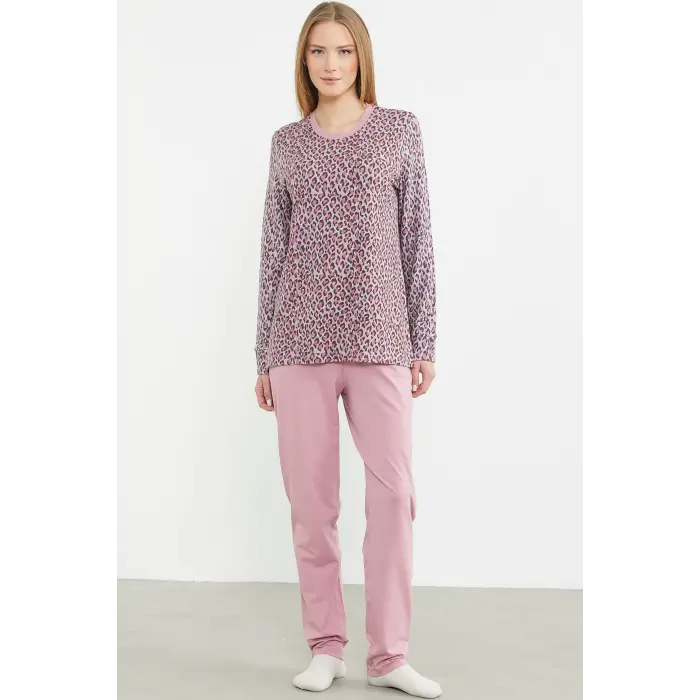 Sementa 76413 Leopar Kombinli Pijama Takımı