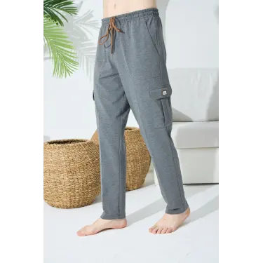 1030 Erkek  Yan Cepli Tek Pantolon Eşofman Altı