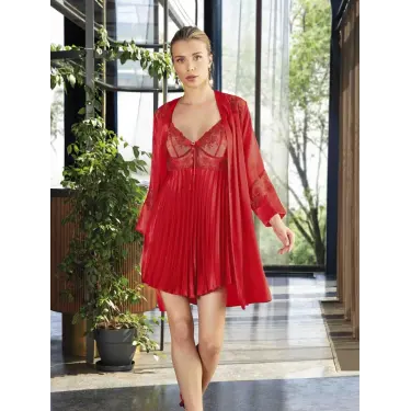 5355 Kısa Gecelik Sabahlık Takım