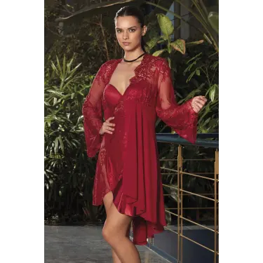 5389 Saten Gecelik Sabahlık