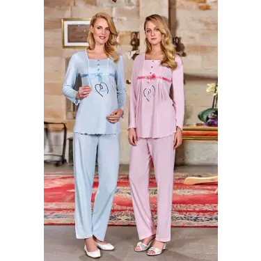 Berrak Bayan Hamile Pijama Takımı 392
