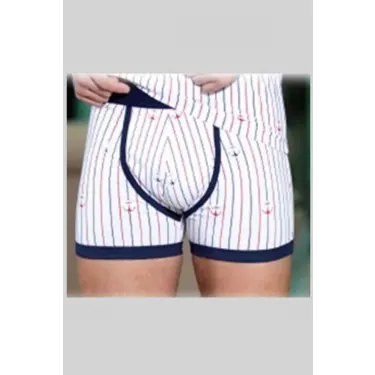 Berrak Çapa Ve Çizgi Baskı Erkek  Boxer 1107