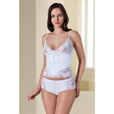 Beyaz Dantelli İç Çamaşırı Takımı