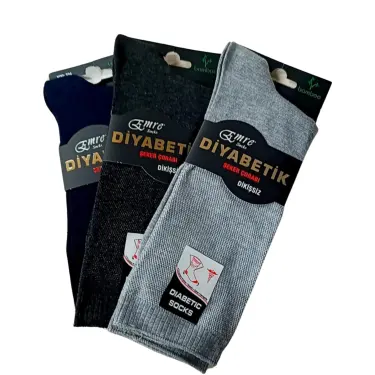 Emre Erkek  Diyabetik Bambu Çorap 6 Adet