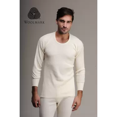 Hasyün 1002 %100 Yün Erkek  Uzun Kol Fanila