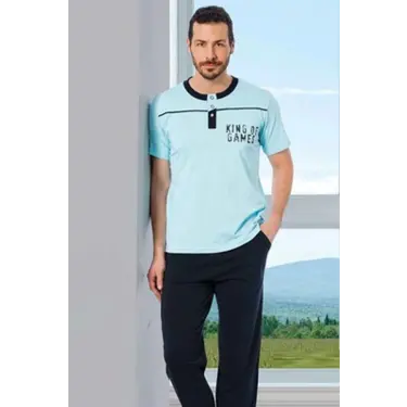 Hmd Erkek  Kısa Kollu Pijama Takmı 30026