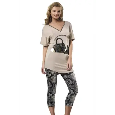 Hmd Kadın Baskılı Tayt Takım 60002