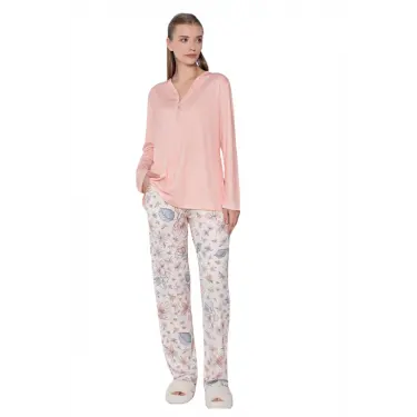 Limissi Desenli Malisa Pijama Takımı 24408