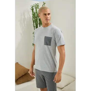 LYYN 2008 Erkek O Yaka Şortlu Takım